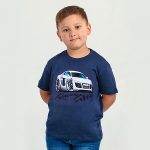 Футболка дитяча Racing джинс - 11970 Футболка дитяча Racing джинс - 11970