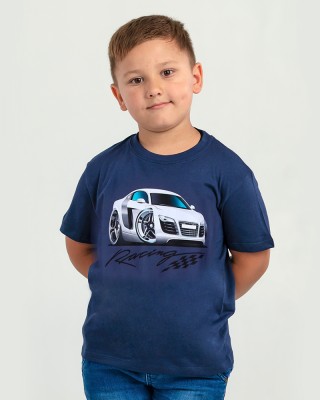 Футболка дитяча Racing джинс - 11970 Футболка дитяча Racing джинс - 11970