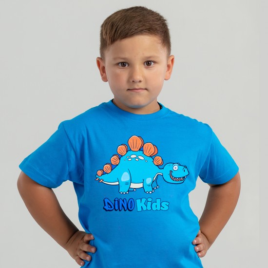 Футболка дитяча Динозаврик Dino синя - 11970