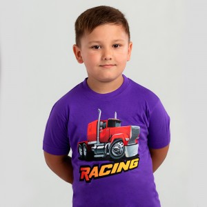 Футболка дитяча Racing Truck темно-фіолетова - 11970 Футболка дитяча Racing Truck темно-фіолетова - 11970