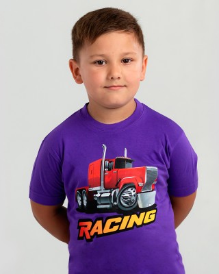 Футболка дитяча Racing Truck темно-фіолетова - 11970 Футболка дитяча Racing Truck темно-фіолетова - 11970