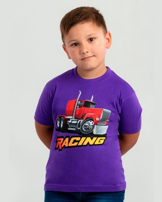 Футболка дитяча Racing Truck темно-фіолетова - 11970 Футболка дитяча Racing Truck темно-фіолетова - 11970