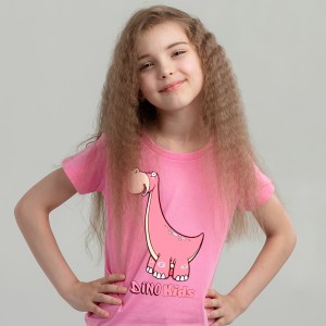 Футболка дитяча Динозаврик Dino рожева - 11981 Футболка дитяча Динозаврик Dino рожева - 11981