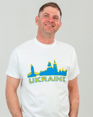 Футболка чоловіча Ukraine біла - 2134011 Футболка чоловіча Ukraine біла - 2134011