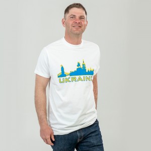 Футболка чоловіча Ukraine біла - 2134011 Футболка чоловіча Ukraine біла - 2134011