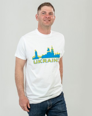 Футболка чоловіча Ukraine біла - 2134011 Футболка чоловіча Ukraine біла - 2134011