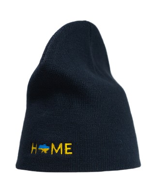 Шапка з вишивкою мапа України темно-синя - 3000-14/5 Шапка з вишивкою мапа України темно-синя - 3000-14/5