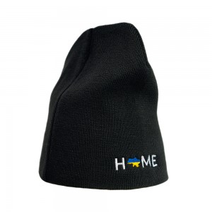 Шапка з вишивкою мапа України чорна - 3000-3/5 Шапка з вишивкою мапа України чорна - 3000-3/5