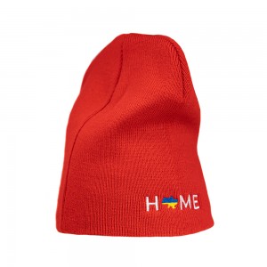 Шапка з вишивкою мапа України червона - 3000-5/5 Шапка з вишивкою мапа України червона - 3000-5/5