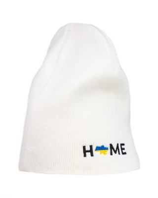 Шапка з вишивкою мапа України біла - 3000-6/5 Шапка з вишивкою мапа України біла - 3000-6/5