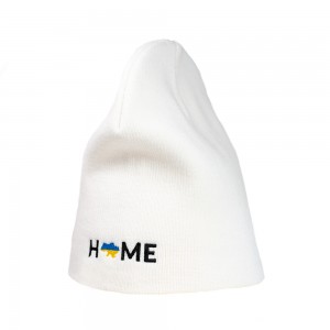 Шапка з вишивкою мапа України біла - 3000-6/5 Шапка з вишивкою мапа України біла - 3000-6/5