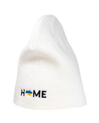 Шапка з вишивкою мапа України біла - 3000-6/5 Шапка з вишивкою мапа України біла - 3000-6/5