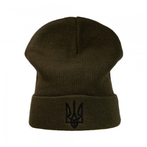 Шапка з вишивкою Тризуб хакі - 3008.29/4 Шапка з вишивкою Тризуб хакі - 3008.29/4