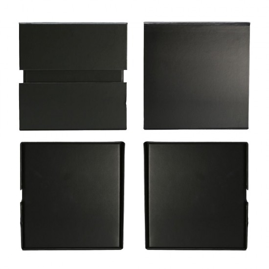 Подарункова коробка 21 х 21 см Bergamo Siena чорна - 120130113L-01