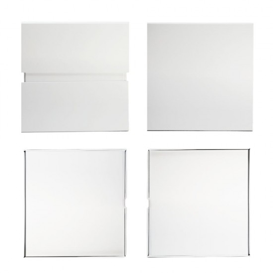 Подарункова коробка 21 х 21 см Bergamo Siena біла - 120130113L-08