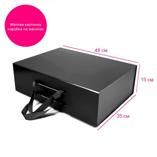 Подарункова коробка 48 х 35 см Bergamo Lorena чорна - 120130513L-01