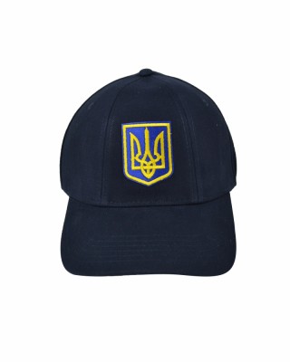 Кепка темно-синя з шевроном Тризуб - SH1733-14 CO/03420 Кепка темно-синя з шевроном Тризуб - SH1733-14 CO/03420