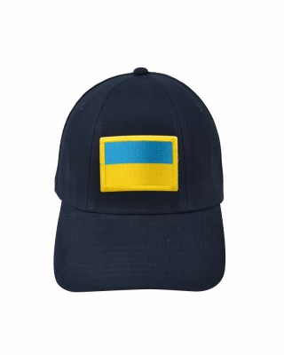 Кепка темно-синя з шевроном Прапор України - SH1733-14 CO/28565 Кепка темно-синя з шевроном Прапор України - SH1733-14 CO/28565