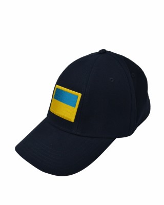Кепка темно-синя з шевроном Прапор України - SH1733-14 CO/28565 Кепка темно-синя з шевроном Прапор України - SH1733-14 CO/28565