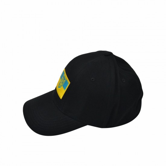 Кепка чорна з шевроном Прапор України та Тризуб - SH1733-3 CO/29593