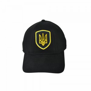 Кепка чорна з шевроном Тризуб - SH1733-3 CO/29926 Кепка чорна з шевроном Тризуб - SH1733-3 CO/29926