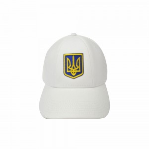 Кепка біла з шевроном Тризуб - SH1733-6 CO/03420 Кепка біла з шевроном Тризуб - SH1733-6 CO/03420