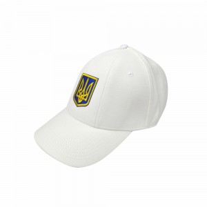 Кепка біла з шевроном Тризуб - SH1733-6 CO/03420 Кепка біла з шевроном Тризуб - SH1733-6 CO/03420