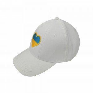 Кепка біла з шевроном Прапор України - SH1733-6 CO/29763 Кепка біла з шевроном Прапор України - SH1733-6 CO/29763