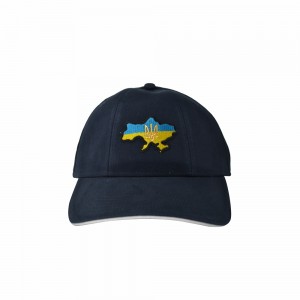Кепка темно-синя з шевроном Мапа України та Тризуб - SH1734-14 CO/89732 Кепка темно-синя з шевроном Мапа України та Тризуб - SH1734-14 CO/89732