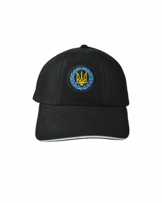 Кепка чорна з шевроном Тризуб - SH1734-3 CO/31222 Кепка чорна з шевроном Тризуб - SH1734-3 CO/31222
