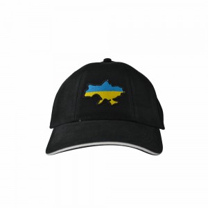 Кепка чорна з шевроном Мапа України - SH1734-3 CO/89731 Кепка чорна з шевроном Мапа України - SH1734-3 CO/89731