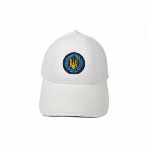 Кепка біла з шевроном Тризуб - SH1734-6 CO/31222 Кепка біла з шевроном Тризуб - SH1734-6 CO/31222