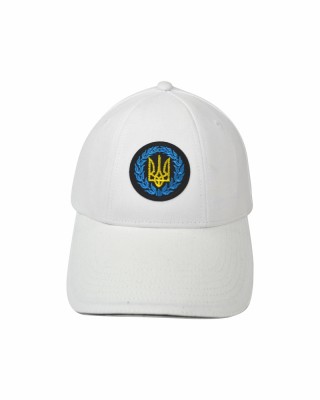 Кепка біла з шевроном Тризуб - SH1734-6 CO/31222 Кепка біла з шевроном Тризуб - SH1734-6 CO/31222