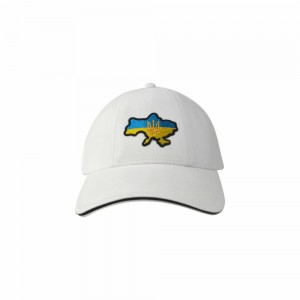 Кепка біла з шевроном Мапа України та Тризуб - SH1734-6 CO/89732 Кепка біла з шевроном Мапа України та Тризуб - SH1734-6 CO/89732