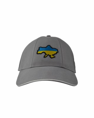 Кепка сіра з шевроном Мапа України - SH1734-7 CO/89731 Кепка сіра з шевроном Мапа України - SH1734-7 CO/89731