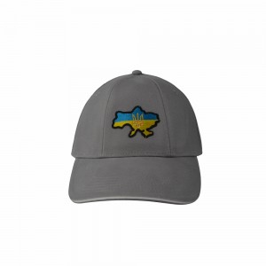 Кепка сіра з шевроном Мапа України та Тризуб - SH1734-7 CO/89732 Кепка сіра з шевроном Мапа України та Тризуб - SH1734-7 CO/89732