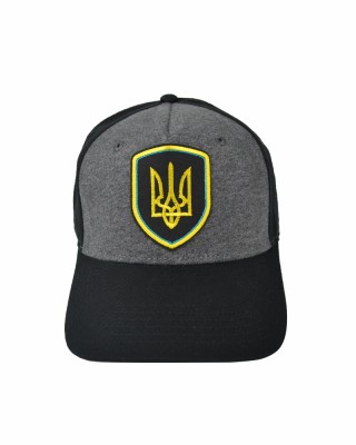 Кепка чорна з шевроном Тризуб - SH4027-3/29926 Кепка чорна з шевроном Тризуб - SH4027-3/29926