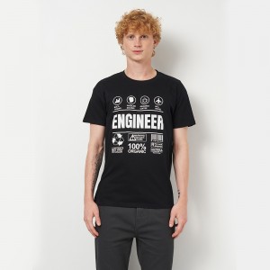 Футболка чоловіча Engineer чорна - 11380 Футболка чоловіча Engineer чорна - 11380