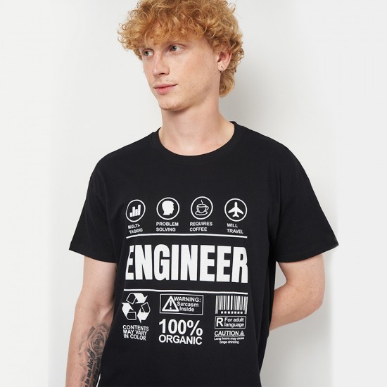 Футболка чоловіча Engineer чорна - 11380