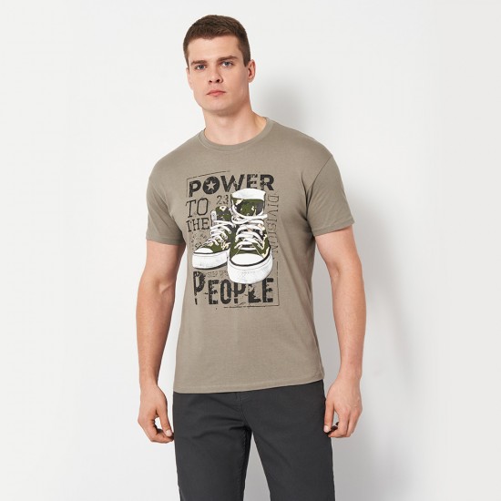 Футболка чоловіча Power People хакі - 11380 Футболка чоловіча Power People хакі - 11380