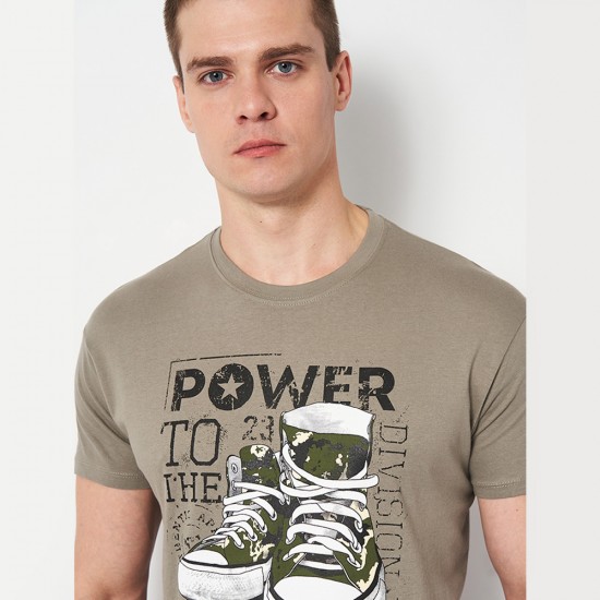 Футболка чоловіча Power People хакі - 11380 Футболка чоловіча Power People хакі - 11380