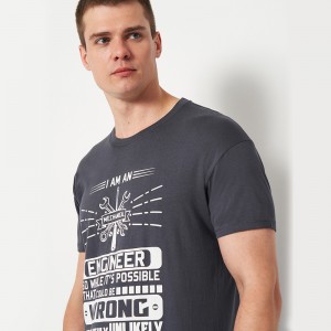 Футболка чоловіча Engineer Wrong графітова - 11380 Футболка чоловіча Engineer Wrong графітова - 11380