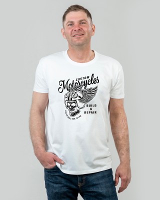 Футболка чоловіча Build and repair біла - 11500 Футболка чоловіча Build and repair біла - 11500
