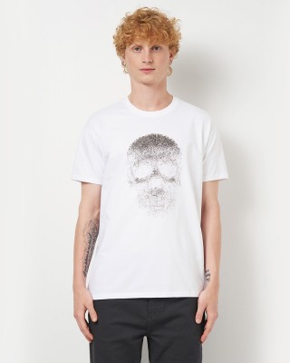 Футболка чоловіча З черепом біла - 11500 Футболка чоловіча З черепом біла - 11500