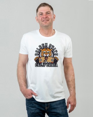 Футболка чоловіча Каліфорнія golden state біла - 11500 Футболка чоловіча Каліфорнія golden state біла - 11500