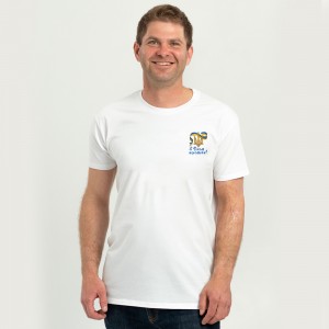 Футболка чоловіча Герб стрічка з Днем перемоги біла - 11500 Футболка чоловіча Герб стрічка з Днем перемоги біла - 11500