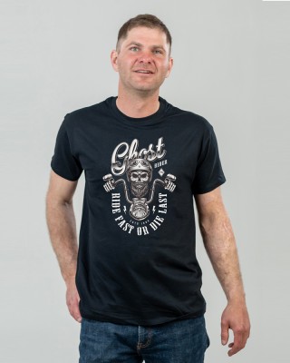Футболка чоловіча Ghost rider чорна - 11500