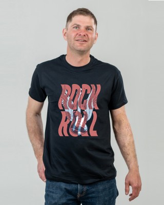 Футболка чоловіча Рок-н-ролл чорна - 11500 Футболка чоловіча Рок-н-ролл чорна - 11500