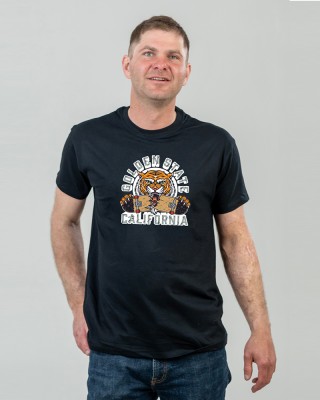 Футболка чоловіча Каліфорнія golden state чорна - 11500 Футболка чоловіча Каліфорнія golden state чорна - 11500