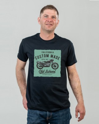 Футболка чоловіча Old school чорна - 11500 Футболка чоловіча Old school чорна - 11500
